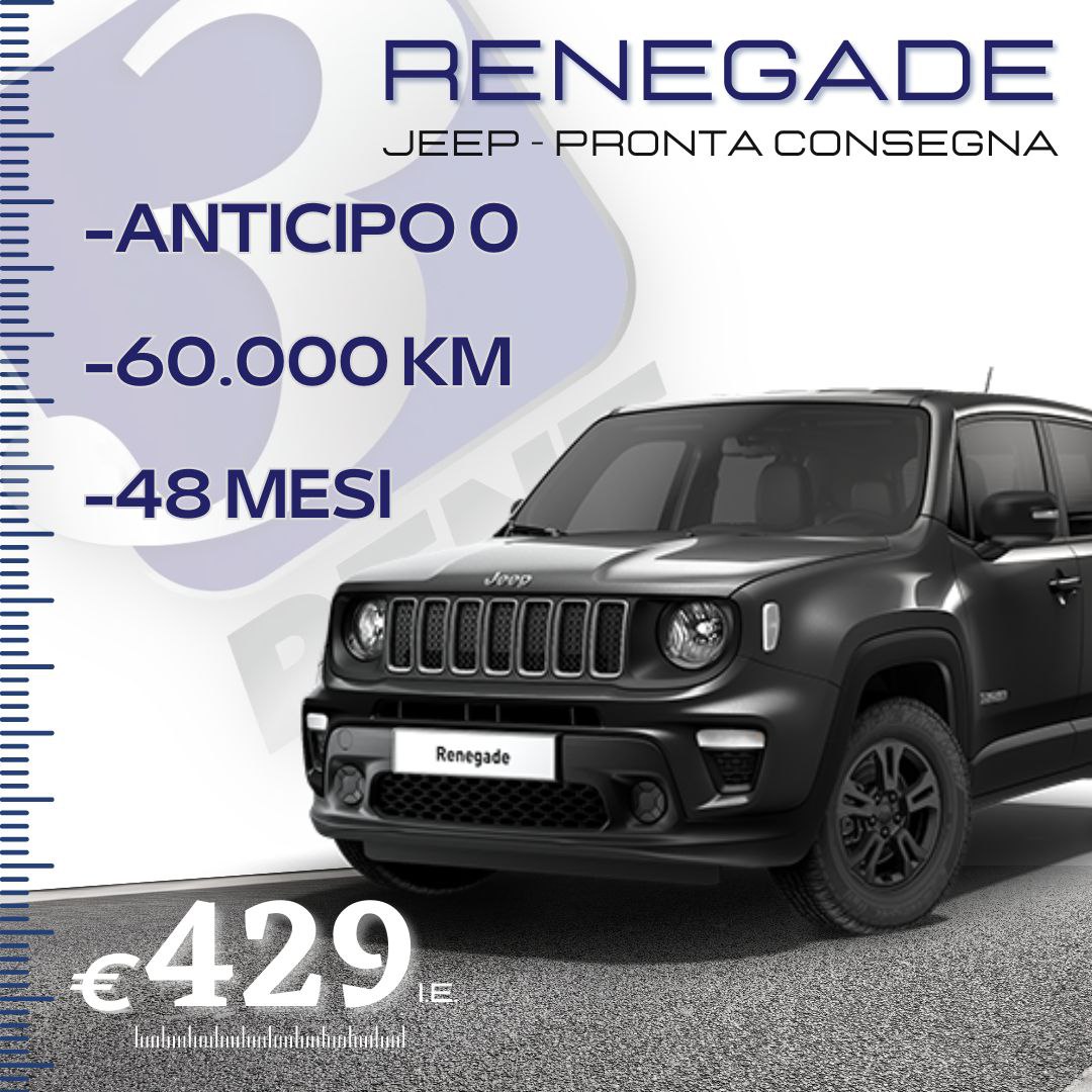 Jeep Renegade in pronta consegna